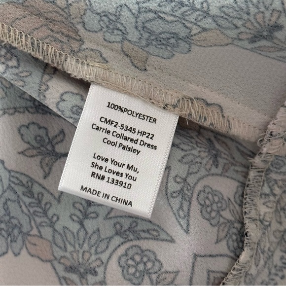 Show Me Your Mumu Dress Carrie Collared Cool Paisley Print Size M - Picture 11 of 16